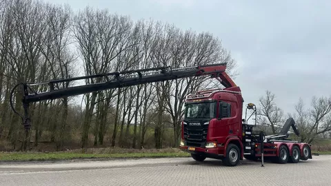 Scania R R650 Gestuurd | 4 asser | 21 ton vdl | kraan palfinger 22002 4x extend
