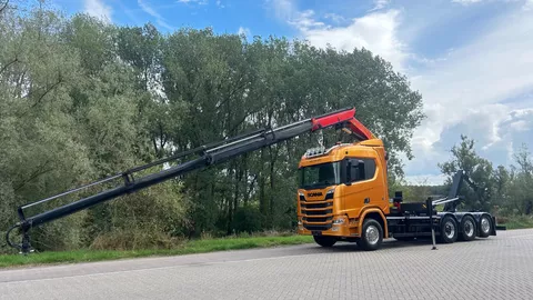 Scania R R730 Gestuurd | 4 asser | 20 ton haakarm | kraan palfinger 22002 4x extend